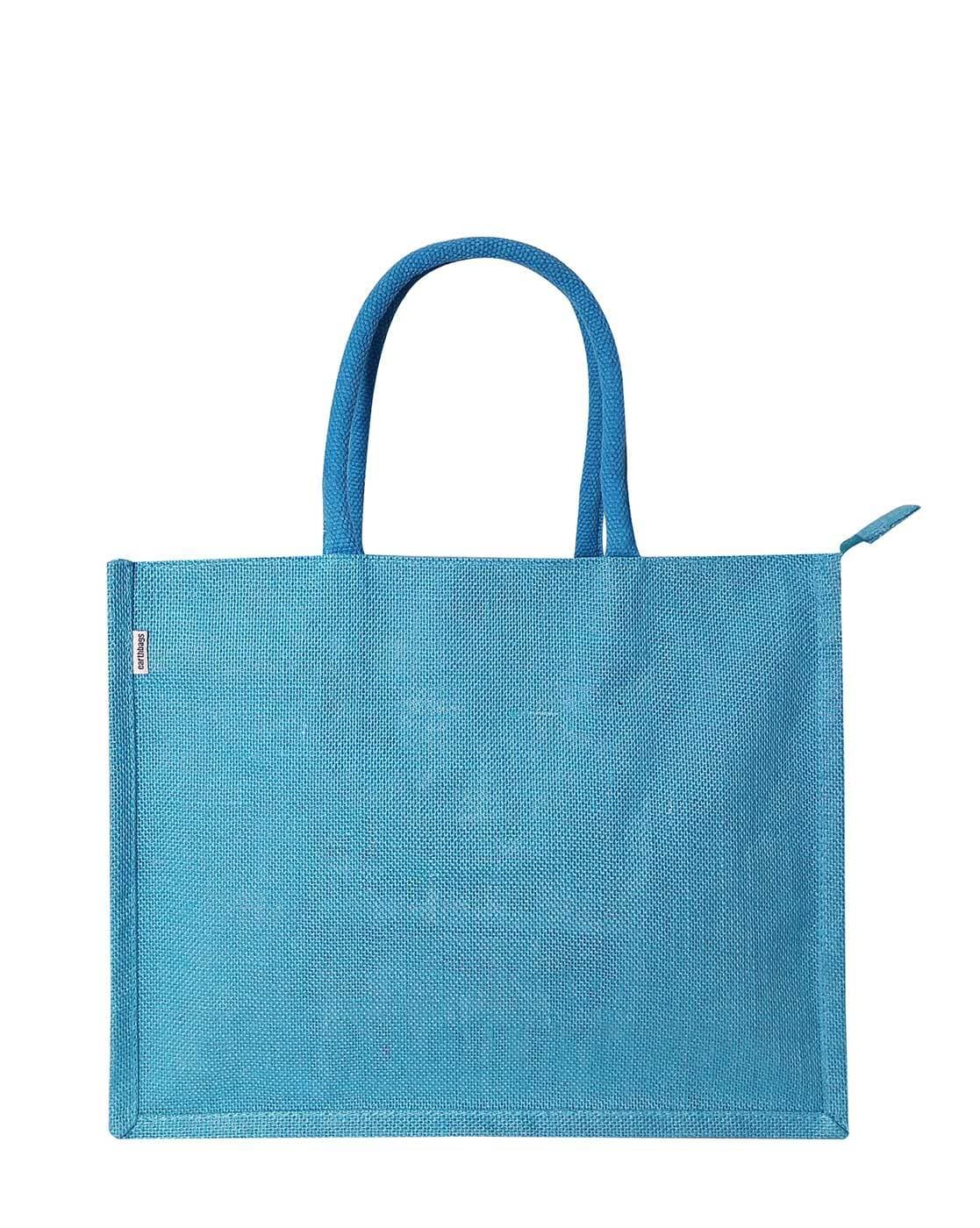 Jute bag with online zip