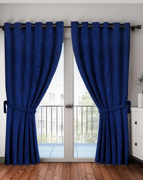 Royal Blue Curtains Accessories, Royal Blue Velvet Eyelet Curtains