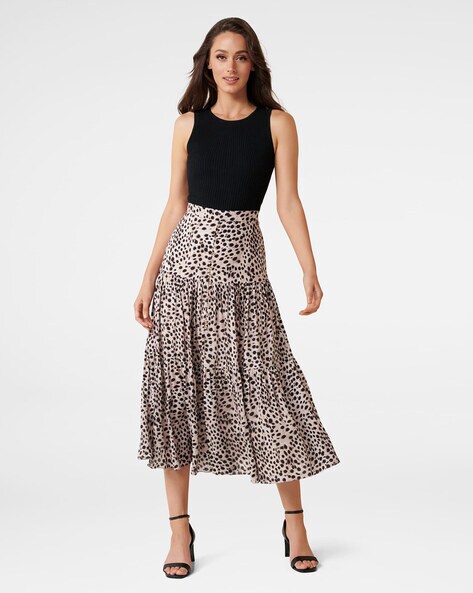leopard print skirt forever new