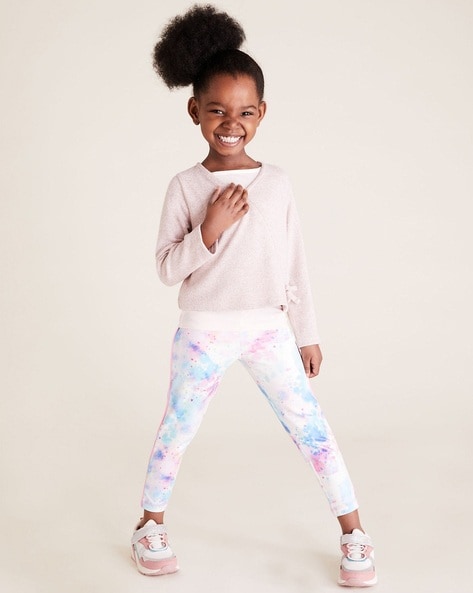 Buy White Leggings for Girls by Marks & Spencer Online