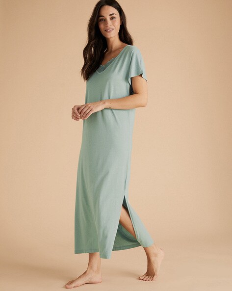 Buy Blue Nightshirts&Nighties for Women by Marks & Spencer Online