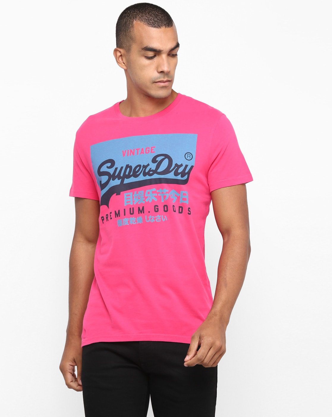 Uafhængig tyngdekraft Føderale Buy Pink Tshirts for Men by SUPERDRY Online | Ajio.com