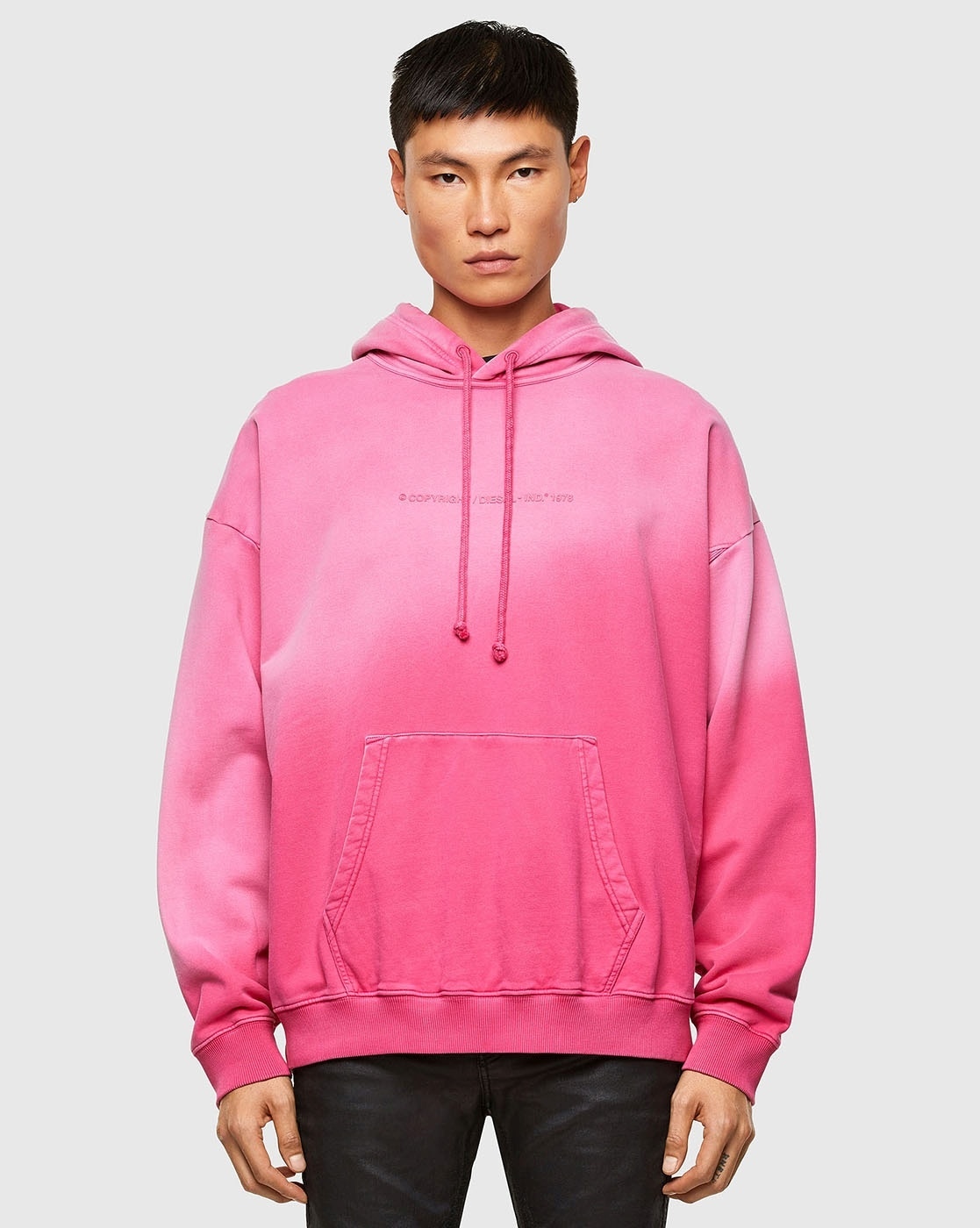 Pink hotsell diesel hoodie