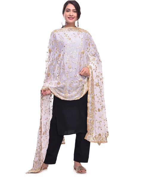 Gota Embroidered Dupatta Price in India