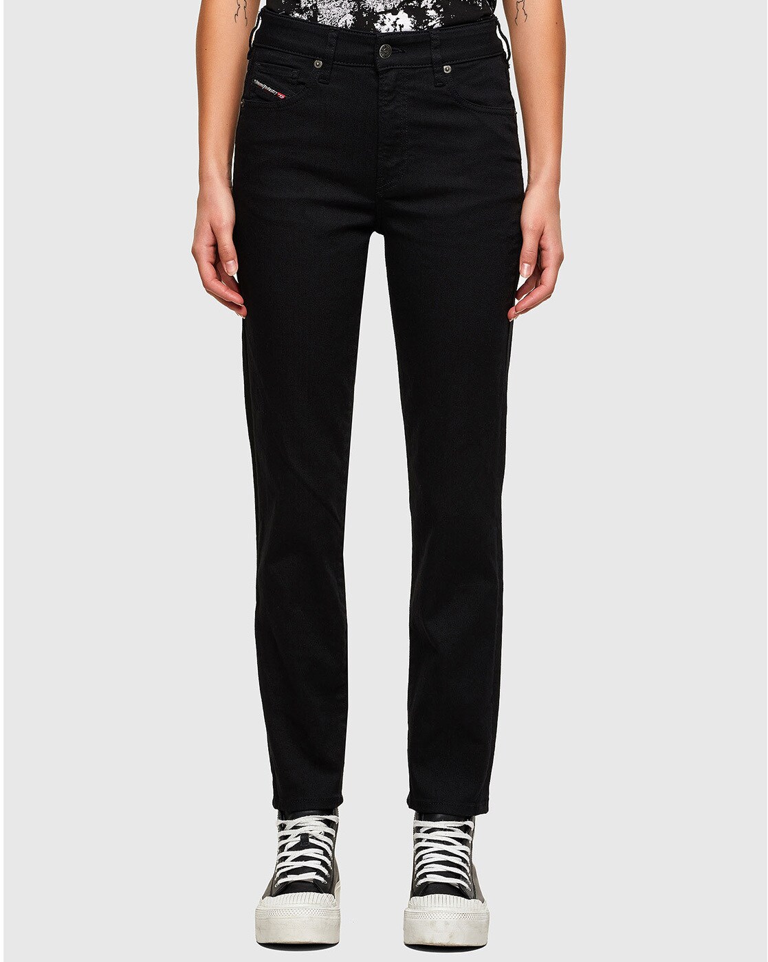 diesel black jeans women's