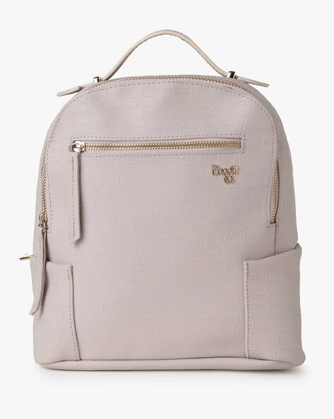 croc embossed backpack