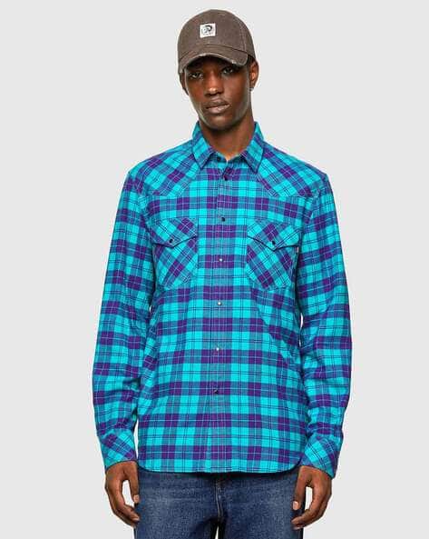 diesel button down shirt