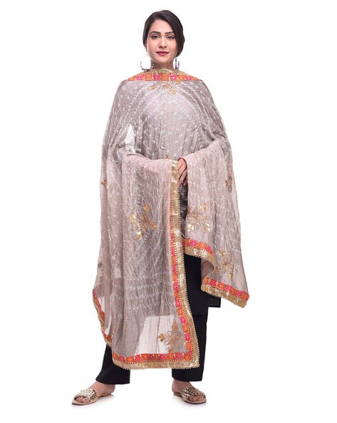 Embellished Bandhani Dupatta Price in India