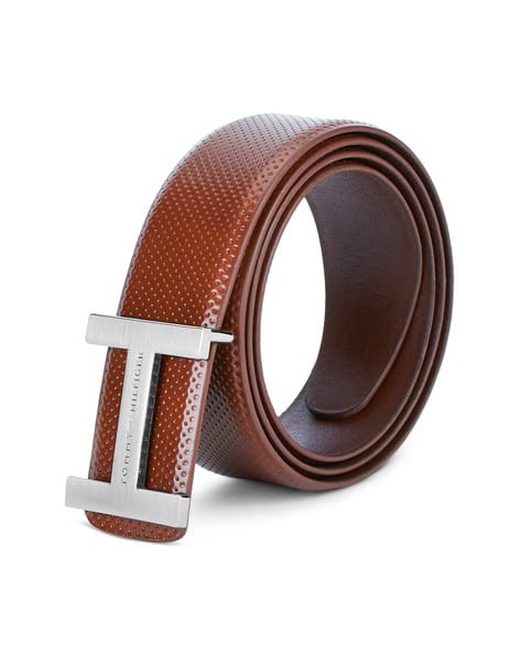 Genuine Leather Belt with Push-Pin Closure