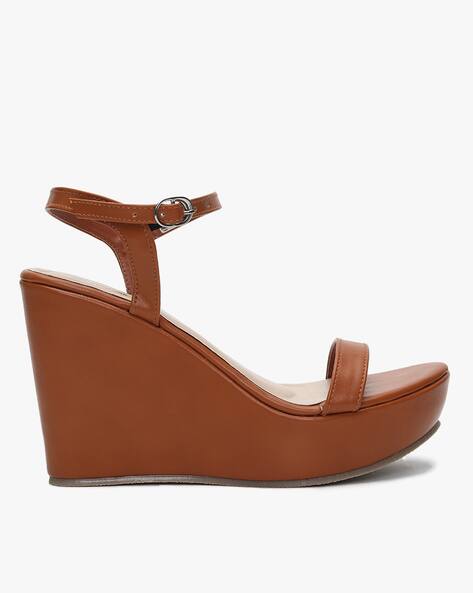 tan slingback wedges