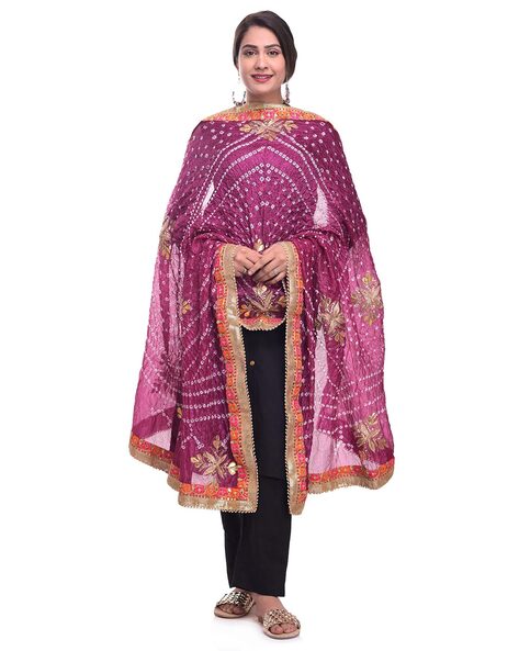 Embellished Bandhani Dupatta Price in India