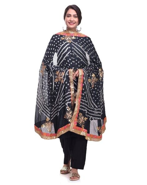 Embellished Bandhani Dupatta Price in India