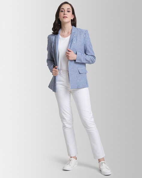 Nocturne Women's Striped Jacket - Multi | CoolSprings Galleria