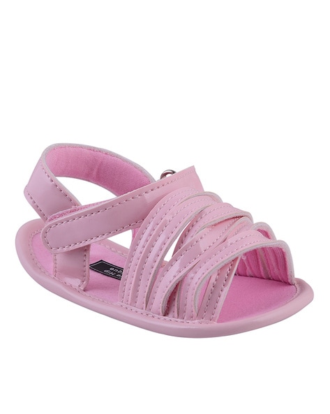 Buy Pink Sandals for Infants by LITTLE HIP BOUTIQUE Online Ajio