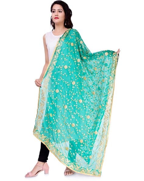 Gota Embroidered Dupatta Price in India