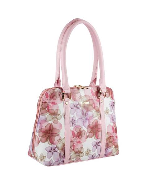 Buy Orchids Floral Purse Handbag, Cute Flowers Pink Vegan Leather Designer  Women Satchel Top Zip Handle Bag Shoulder Strap Ladies Online in India -  Etsy