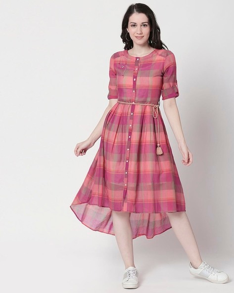 Buy Flying Machine Women Check Shirt Dress - NNNOW.com