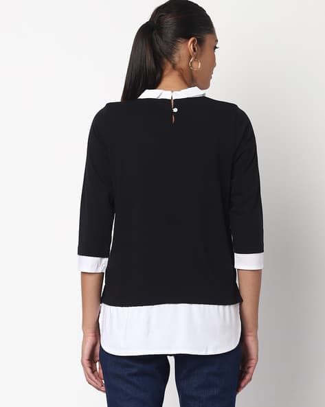 Buy Black Tops for Women by DNMX Online | Ajio.com