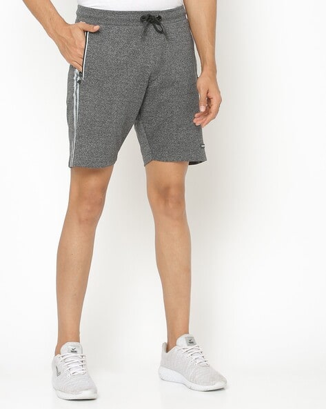Heathered Shorts with Elasticated Waist