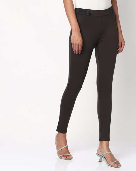 Buy Off white Leggings for Women by R&B Online | Ajio.com