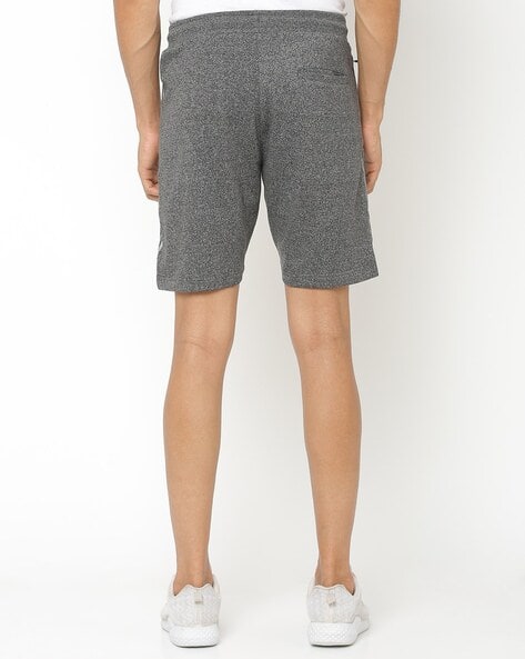 Heathered Shorts with Elasticated Waist view 3