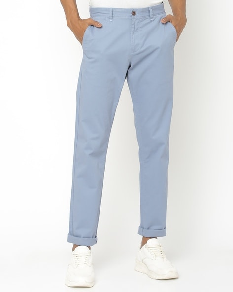 Buy Blue Trousers for Men, Navy Blue Trousers Online: SELECTED HOMME