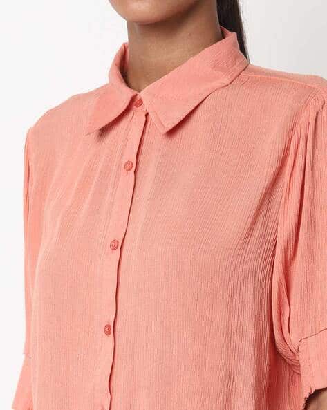 Shirt with Tie-Up Hem view 3
