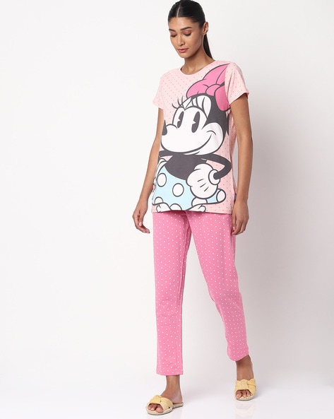 Buy Pink Night LoungeWearSets for Women by Disney Online Ajio