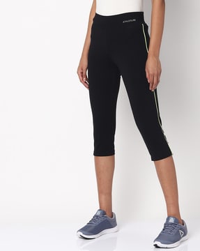 Buy jet black Leggings for Women by Teamspirit Online