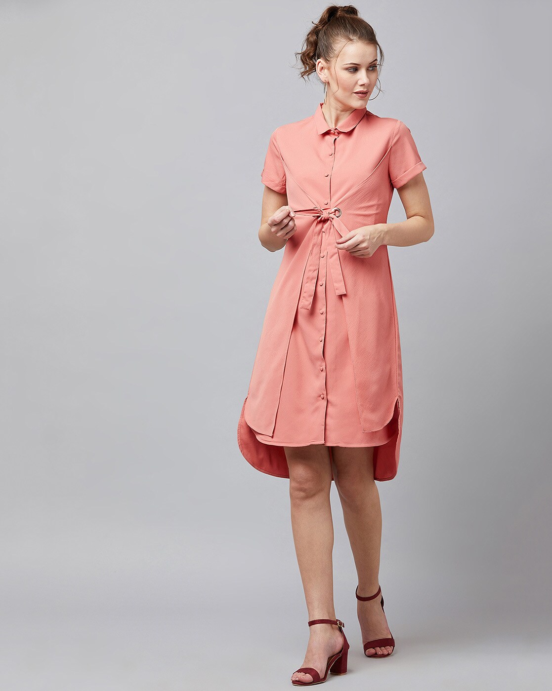 Buy Peach Dresses for Women by CARLTON ...