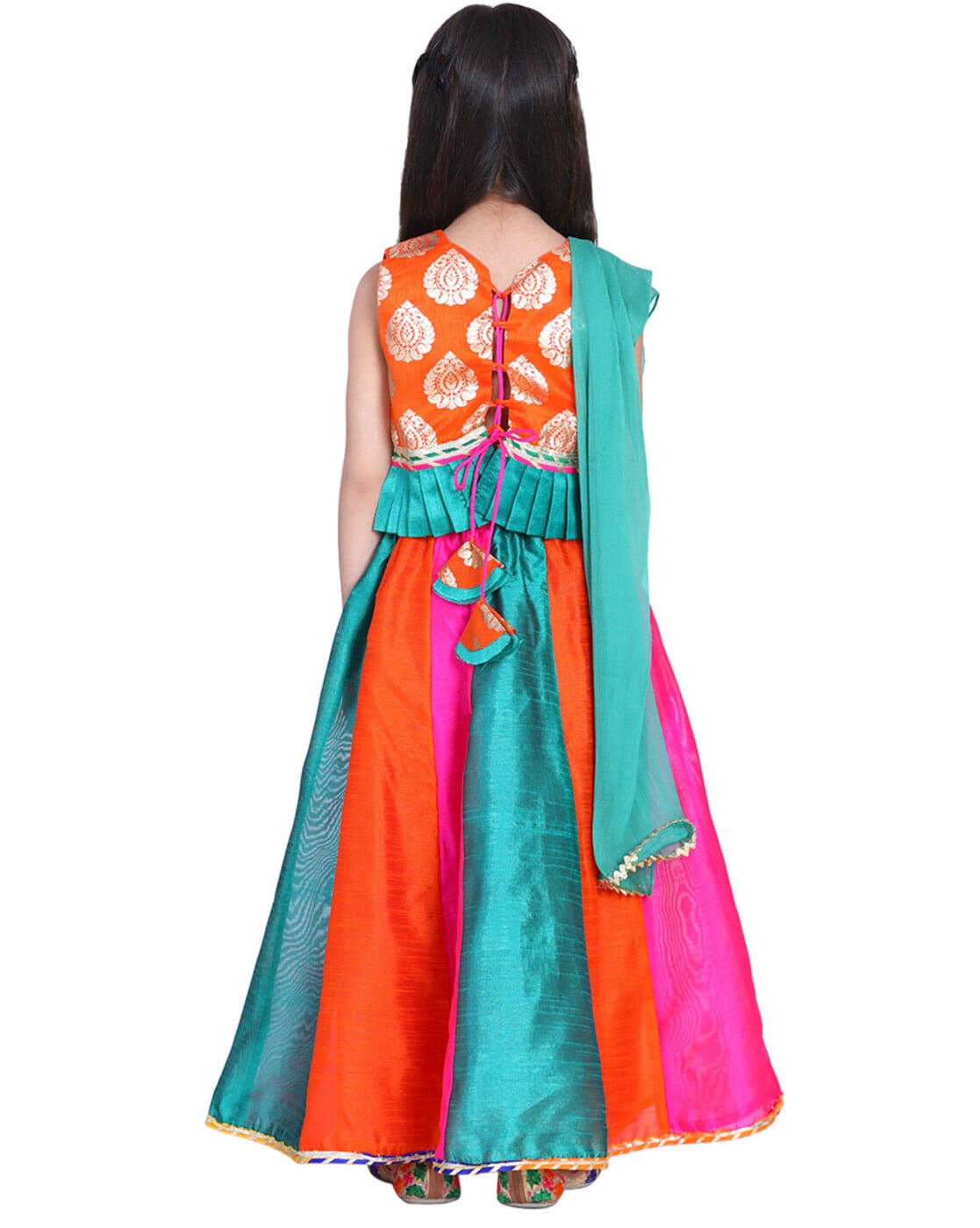 BownBee Kids Girls Navratri Dandiya Garba Bandhani Print Cotton Lehnga –  BownBee - Styling Kids The Indian Way