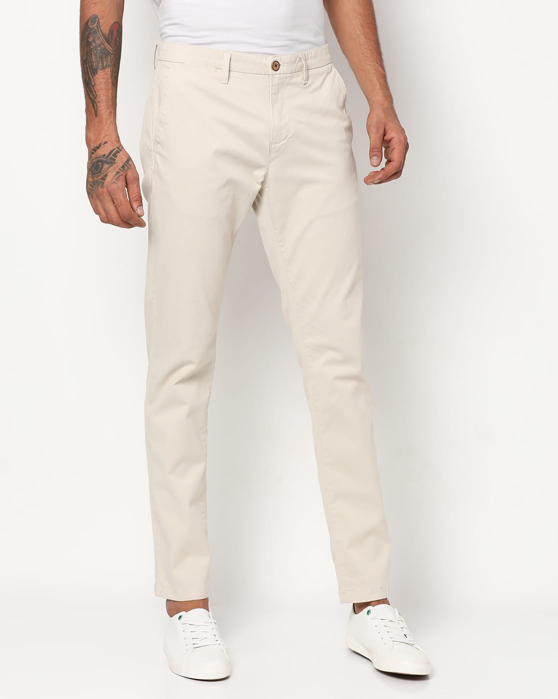 Buy Beige Trousers \u0026 Pants for Men by 