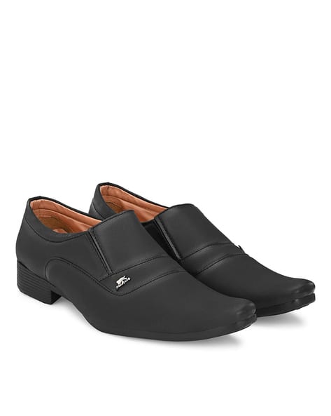 Panelled Slip-On Formal Shoes
