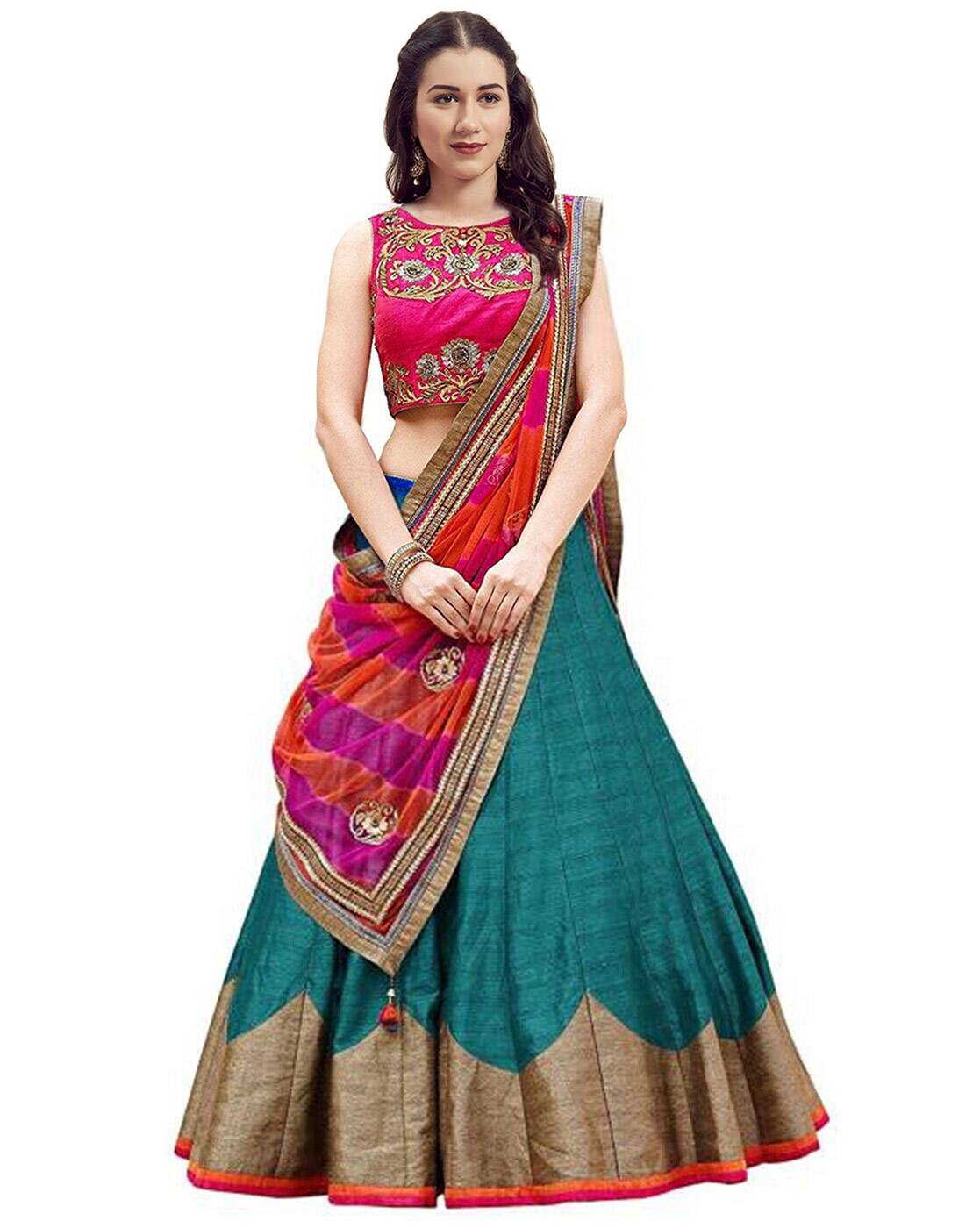 Buy Green Lehenga Choli Sets for Women 