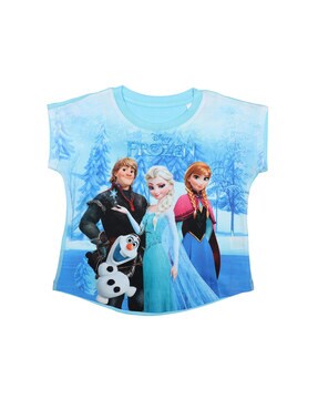 Sweatshirt for Girls Anna & ELSA Frozen Disney Blue Top 