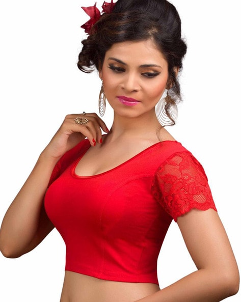 Buy Red Blouses for Women by SALWAR STUDIO Online