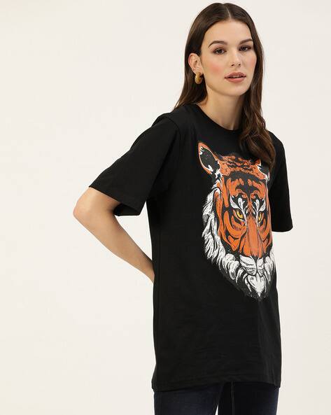 Black Tshirts for Women by DILLINGER 
