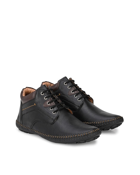 High-Top Lace-Up Shoes