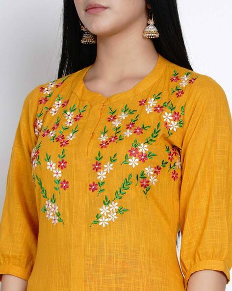 embroidered kurtis