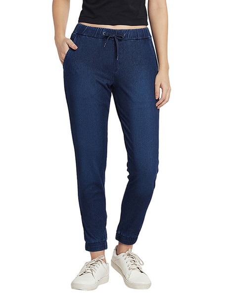 Buy Blue Track Pants for Women by Marks & Spencer Online | Ajio.com
