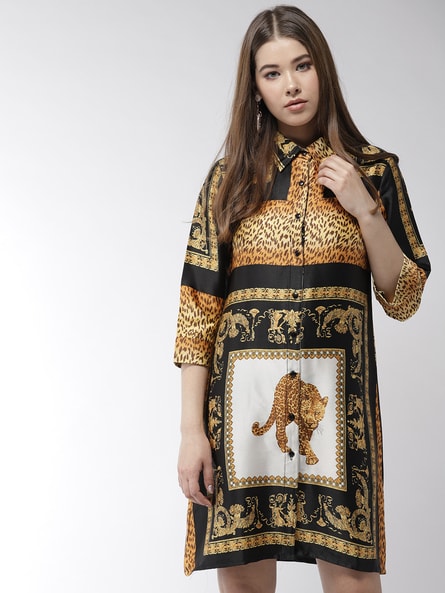 Animal Shirt Dress