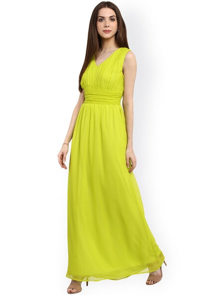 Parrot green dress clearance online