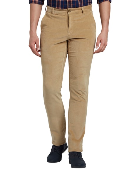 Buy ColorPlus Khaki Contemporary Fit Trouser Online at Low Prices in India  - Paytmmall.com