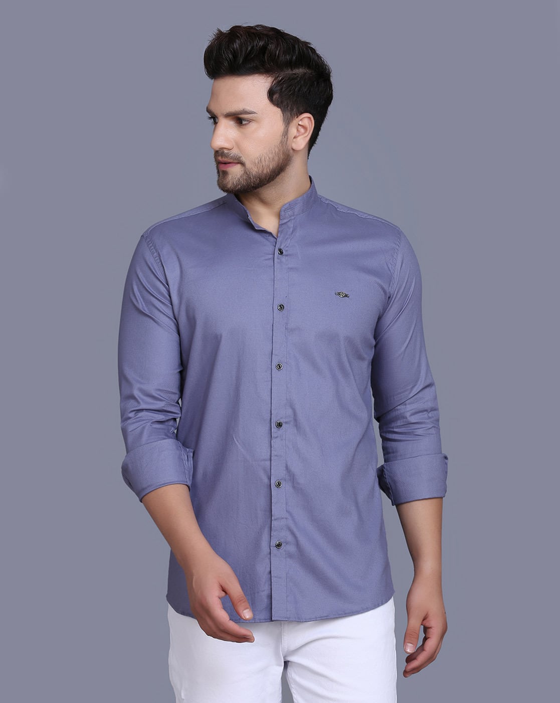 Buy Purple Shirts for Men by MENKOVY 
