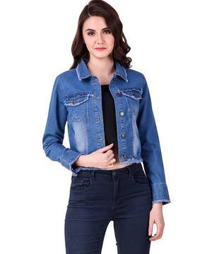 Buy Blue Jackets Coats For Women By Clo Clu Online Ajio Com