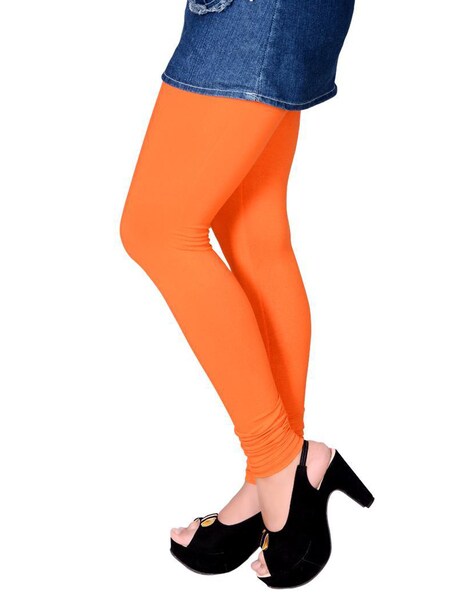 Basic Full-Length Leggings with Lace Detail