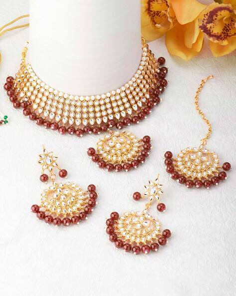 Buy Maroon FashionJewellerySets for 