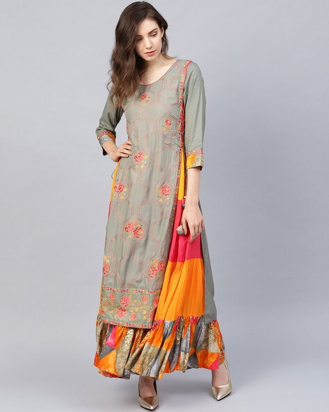 Floral Anarkali Kurta