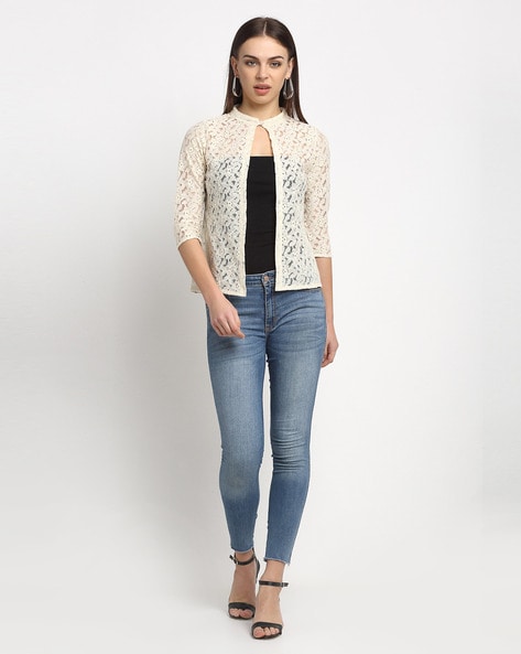 White net shrug on sale online