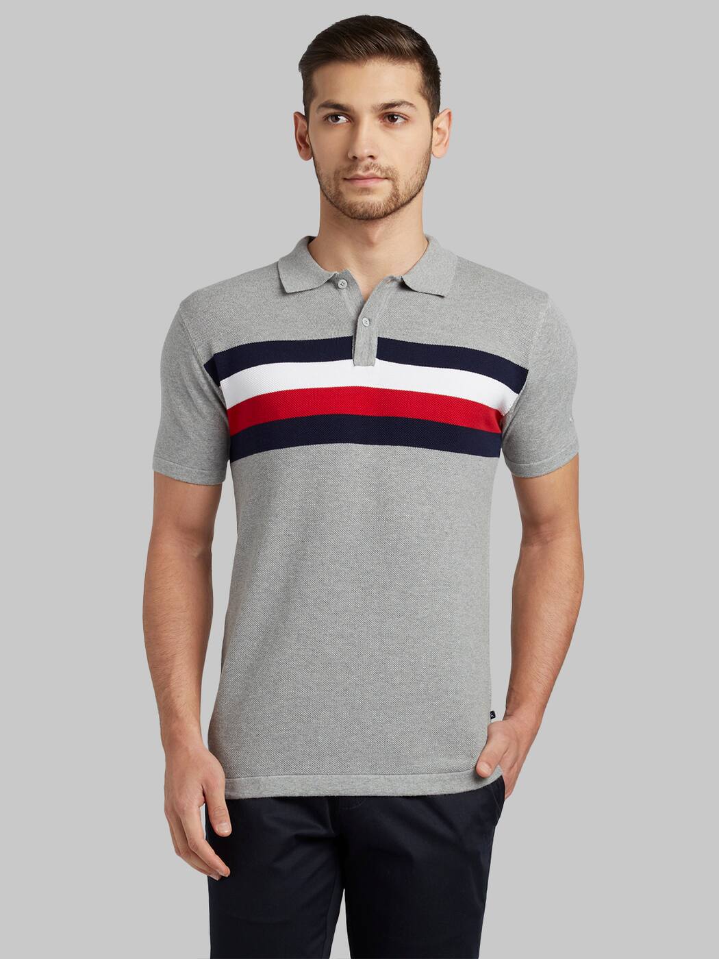 Buy Grey Tshirts for Men by Parx Online 